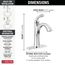 Geist 1 Handle Bathroom Faucet (Chrome), 15864LF