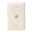 Midsize Video Wall Jack, F Connector (Light Almond)