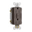 Radiant Spec-Grade Self-Test GFCI Receptacle - Brown (15A)