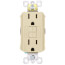 Radiant Spec-Grade Self-Test GFCI Receptacle, 15A - Ivory (125V)