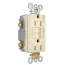 Radiant Spec-Grade Self-Test GFCI Receptacle, 15A - Light Almond (125V)