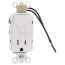 Radiant Single-Pole Switch w/ Tamper-Resistant Self-Test GFCI Outlet - White (125V)