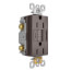 Radiant Spec-Grade Tamper-Resistant Self-Test GFCI Receptacle, NEMA 15-5R, 15A - Brown (125V)