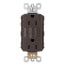 Radiant Spec-Grade Tamper-Resistant Self-Test GFCI Receptacle, NEMA 15-5R, 15A - Brown (125V)