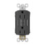 Radiant Spec-Grade Tamper-Resistant Self-Test GFCI Receptacle, NEMA 15-5R, 15A - Black (125V)