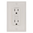 Radiant Spec-Grade Tamper-Resistant Self-Test GFCI Receptacle, NEMA 15-5R, 15A - Light Almond (125V)