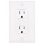 Radiant Spec-Grade Tamper-Resistant Self-Test GFCI Receptacle, NEMA 15-5R, 15A - White (125V)