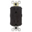 Radiant Spec-Grade Weather-Resistant Self-Test GFCI Receptacle, NEMA 15-5R, 15A - Brown (125V)