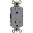Radiant Spec-Grade Weather-Resistant Self-Test GFCI Receptacle, NEMA 15-5R, 15A - Gray (125V)