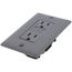 Radiant Spec-Grade Weather-Resistant Self-Test GFCI Receptacle, NEMA 15-5R, 15A - Gray (125V)