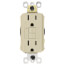 Radiant Spec-Grade Weather-Resistant Self-Test GFCI Receptacle, NEMA 15-5R, 15A - Ivory (125V)