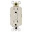 Radiant Spec-Grade Weather-Resistant Self-Test GFCI Receptacle, NEMA 15-5R, 15A - Light Almond (125V)