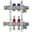 2-Loop ProRadiant Stainless Steel Manifold Shut-Off/Balancing/Flow Meters