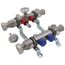 2-Loop ProRadiant Stainless Steel Manifold Shut-Off/Balancing/Flow Meters