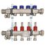 4-Loop ProRadiant Stainless Steel Manifold Shut-Off/Balancing/Flow Meters