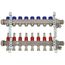 8-Loop ProRadiant Stainless Steel Manifold Shut-Off/Balancing/Flow Meters