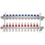 12-Loop ProRadiant Stainless Steel Manifold Shut-Off/Balancing/Flow Meters