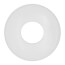 7/8" OD White Plastic Sure Grip Low Escutcheon