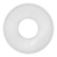 7/8" OD White Plastic Sure Grip Low Escutcheon