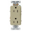 2 Pole Decora Plus Duplex Receptacle, Side Wired, 15A, NEMA 5-15R, Ivory (125V)