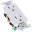 2 Pole Decora Plus Duplex Receptacle, Side Wired, 15A, NEMA 5-15R, White - (125V)