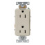 Decora Plus Duplex Receptacle, Back/Side Wired, 15A, NEMA 5-15R, 2P, Light Almond (125V)