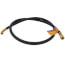 PLUS II 3/8" Heavy Duty Combination Charging/Vacuum Hose w/ 3/8" Straight Flare x 1/4" 45-Degree fittings
