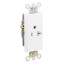 Decora Plus Single Receptacle, 20A, NEMA 5-20R, 2P - White (125V)