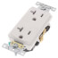 Decora Plus Duplex Receptacle, 20A, Commercial Grade - White (125V)