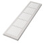 30" x 8" White Baseboard Return Air Grille (674 Series)