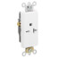 Decora Plus Single Receptacle, 20A, NEMA 6-20R, 2P - White (250V)