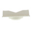 4" or 6" White Plastic Double-Sided Under Eave Vent w/ Removable Screens