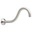 12" Wall Mount Shepherd's Hook Rain Showerhead Arm (Brushed Nickel)