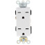 Decora Plus Duplex Receptacle, Back/Side Wire, 15A, NEMA 6-15R, 2P, White (250V)