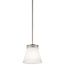 Hendrik 8.75" 1 Light Mini Pendant w/ Satin Etched Cased Opal Glass (Brushed Nickel)