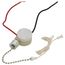 Single Circuit, ON-OFF, Appliance Pull Chain Switch, 3/6A (125V)