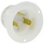 30A, 125V Flanged Inlet Locking Receptacle, Industrial Grade
