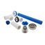 True Blue FLEX PVC Full Kit w/ Push n' Pull Stopper, Test Kit & Finished Drain Spud (Brushed Nickel)