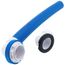 True Blue FLEX PVC Full Kit w/ Push n' Pull Stopper, Test Kit & Finished Drain Spud (Brushed Nickel)