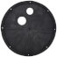 Sump Basin Cover, 18" - One Piece Polyethylene Molded w/ 1-1/2" Discharge & Cord Grommet