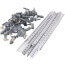 18" Rapid System Galvanized Steel Bracket w/ Clamps Bulk Pack (50 Brackets/100 Clamps)