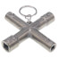 4-Way Key, Die Cast for Stopcocks, Sillcocks, and Valves