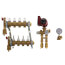 Inverted Fixed Point Manifold Mixing Station w/ UPS15-58FC Pump (4 Loops)