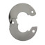 1/2" IPS Floor & Ceiling Plate w/o Spring, 2-3/4" OD (Chrome Plated)