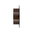 4" Brown Plastic Flush Mount Round Soffit Vent, Friction Fit