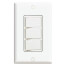 Decora Single Pole 3 Rocker Combination Switch, Grounding, 15A - White (120V)