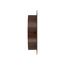 6" Brown Plastic Flush Mount Round Soffit Vent, Friction Fit