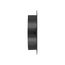 6" Black Plastic Flush Mount Round Soffit Vent, Friction Fit