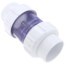 2" IPS PVC Clear Compact True Union Spring Check Valve (Socket)