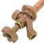 Model 17 16", 1/2" MPT x Sweat Inlet Anti-Siphon Wall Faucet w/ Metal Handle